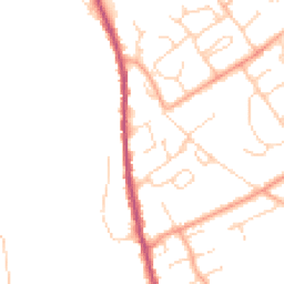 Daytime road noise heatmap for CO10 0ZX