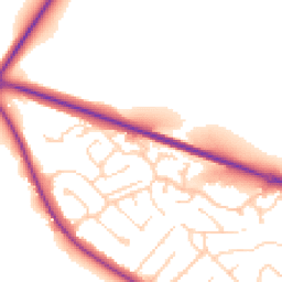 Daytime road noise heatmap for CO10 1GE