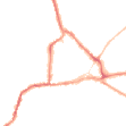 Night-time road noise heatmap for CO10 1HT