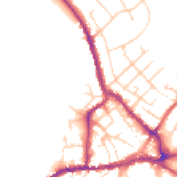 Daytime road noise heatmap for CO10 1JR