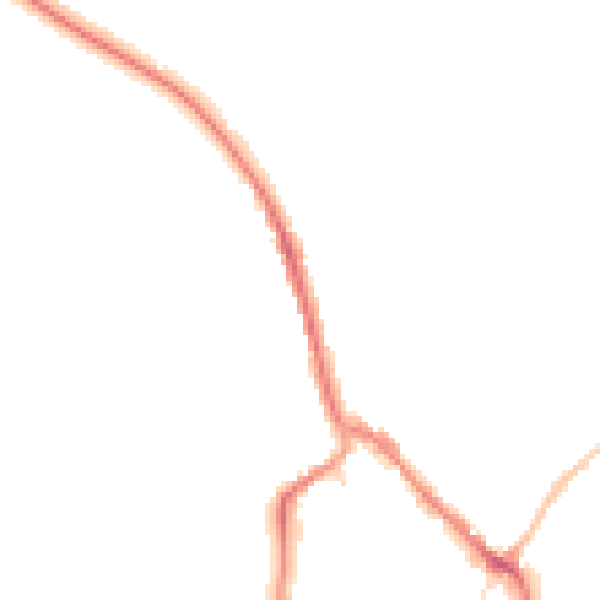 Night-time road noise heatmap for CO10 1JT