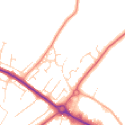 Daytime road noise heatmap for CO10 1PY