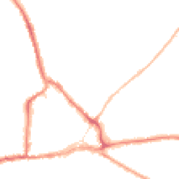 Night-time road noise heatmap for CO10 1UP