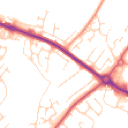 Daytime road noise heatmap for CO10 1YZ