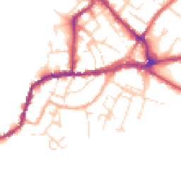 Daytime road noise heatmap for CO10 2AH