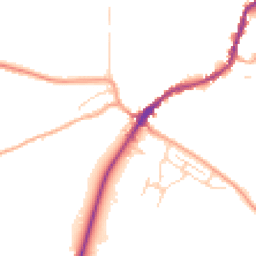 Daytime road noise heatmap for CO10 2BA