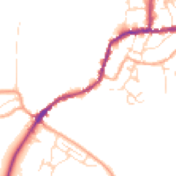 Daytime road noise heatmap for CO10 2BP
