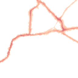 Night-time road noise heatmap for CO10 2FY