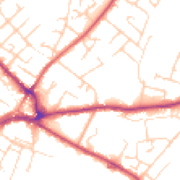 Daytime road noise heatmap for CO10 2HH