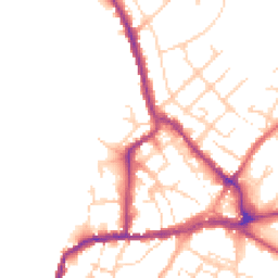 Daytime road noise heatmap for CO10 2HT