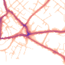 Daytime road noise heatmap for CO10 2PQ