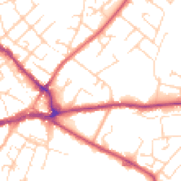 Daytime road noise heatmap for CO10 2PR