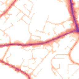 Daytime road noise heatmap for CO10 2RX