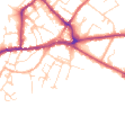 Daytime road noise heatmap for CO10 2SS