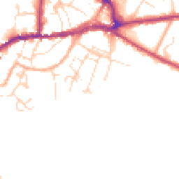 Daytime road noise heatmap for CO10 2TL