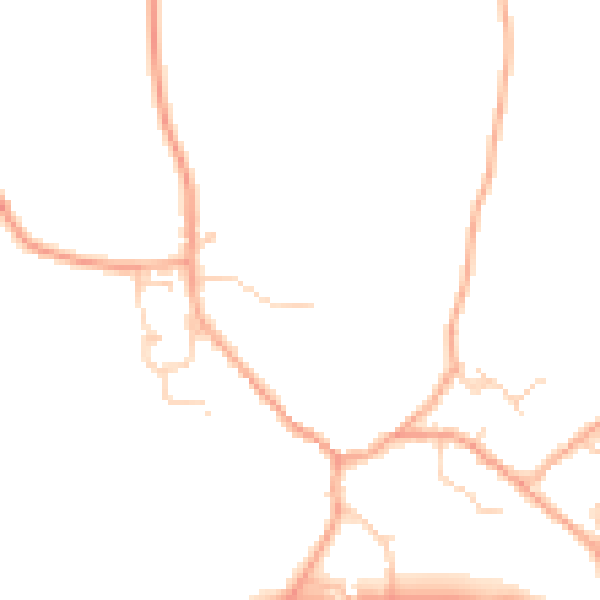Daytime road noise heatmap for CO10 5AE