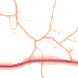 Daytime road noise heatmap for CO10 5DX