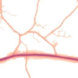 Daytime road noise heatmap for CO10 5JR