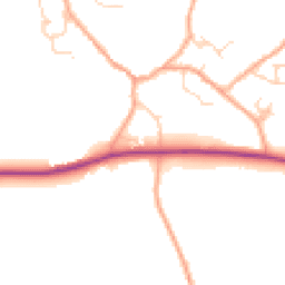 Daytime road noise heatmap for CO10 5JS
