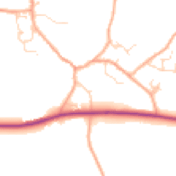 Daytime road noise heatmap for CO10 5NP