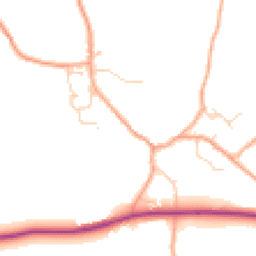 Daytime road noise heatmap for CO10 5NZ