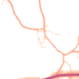 Daytime road noise heatmap for CO10 5QA