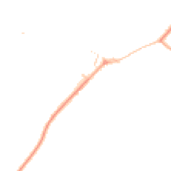 Daytime road noise heatmap for CO10 7BT