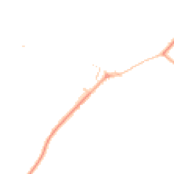 Daytime road noise heatmap for CO10 7BU