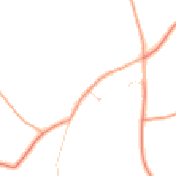 Daytime road noise heatmap for CO10 7EW