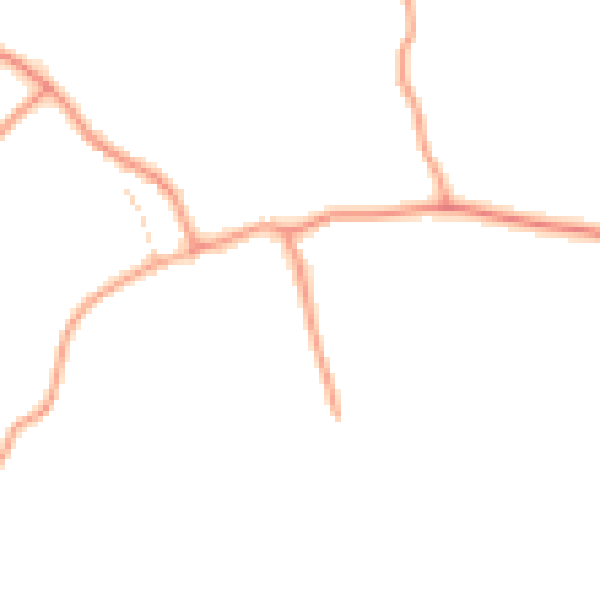 Daytime road noise heatmap for CO10 7JD