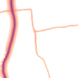 Daytime road noise heatmap for CO10 7NB