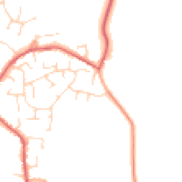 Daytime road noise heatmap for CO10 7QL
