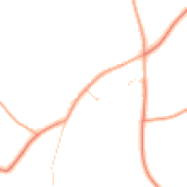Daytime road noise heatmap for CO10 7TH