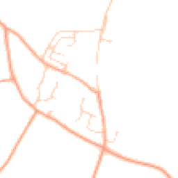 Daytime road noise heatmap for CO10 8ER