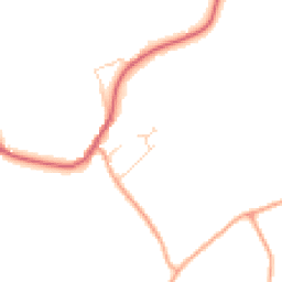 Daytime road noise heatmap for CO10 8JB