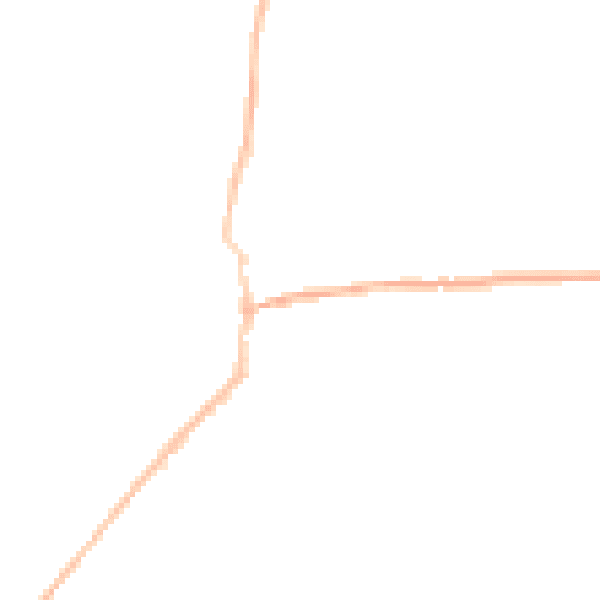 Night-time road noise heatmap for CO10 8PE