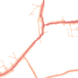 Daytime road noise heatmap for CO10 8PN
