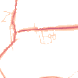 Daytime road noise heatmap for CO10 8PP