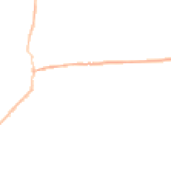 Night-time road noise heatmap for CO10 8PP