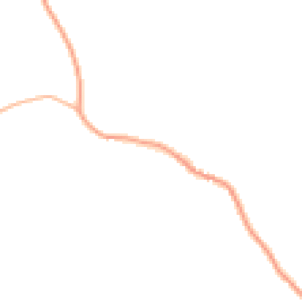 Night-time road noise heatmap for CO10 9AN