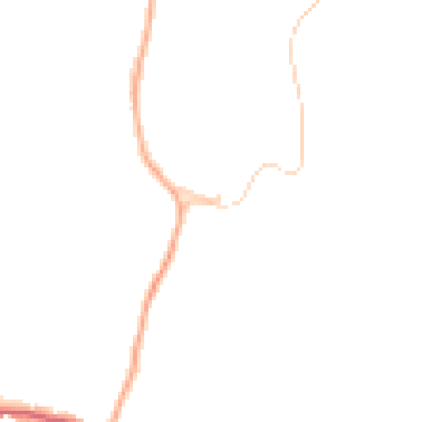 Daytime road noise heatmap for CO10 9BY