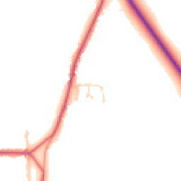 Daytime road noise heatmap for CO10 9DE