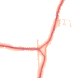 Daytime road noise heatmap for CO10 9DJ