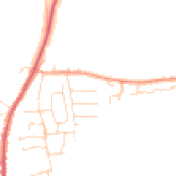 Daytime road noise heatmap for CO10 9EE