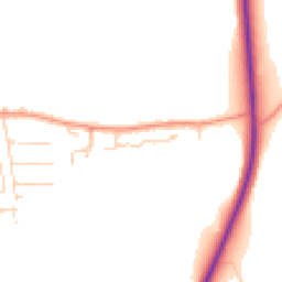 Daytime road noise heatmap for CO10 9FS