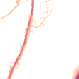 Daytime road noise heatmap for CO10 9GG