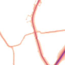 Daytime road noise heatmap for CO10 9HH