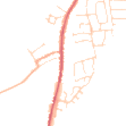 Daytime road noise heatmap for CO10 9HY