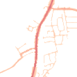 Daytime road noise heatmap for CO10 9JA