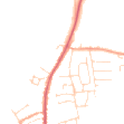 Daytime road noise heatmap for CO10 9JF